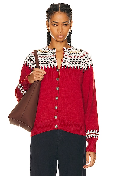 BODE Oslo Cardigan in Red