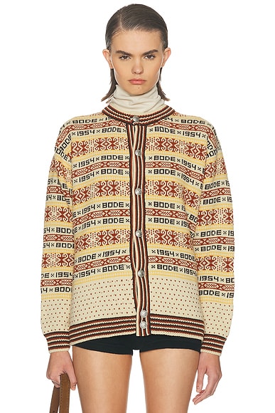 BODE Marzipan Cardigan in Multi