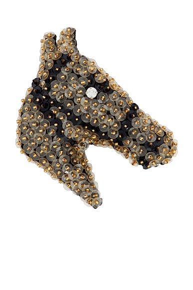 Sequin Pony Brooch