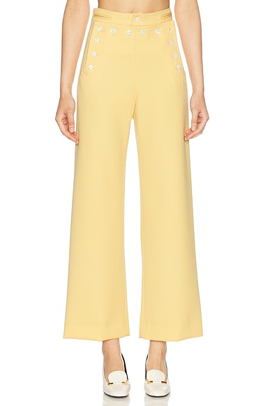BODE Riding Twill Sailor Trouser in Yellow