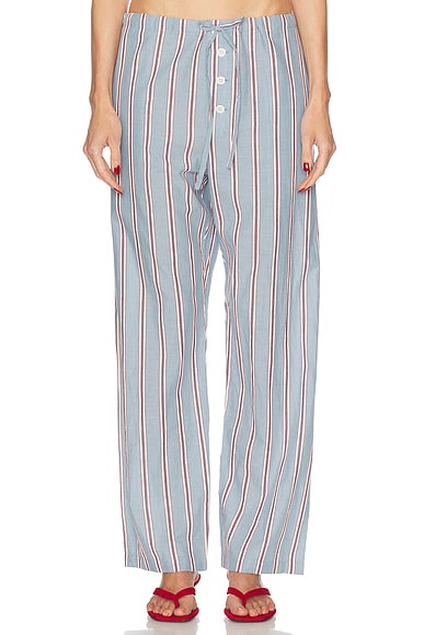 BODE Regatta Stripe Pajama Pant in Blue Multi