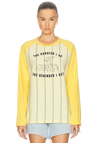 Summertime Stripe Baseball Tee