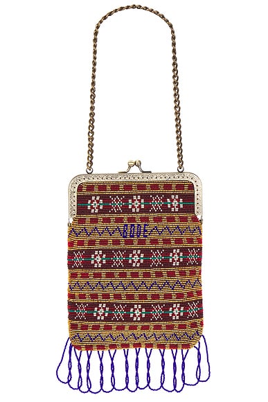 BODE Beaded Bracken Frame Bag in Multi