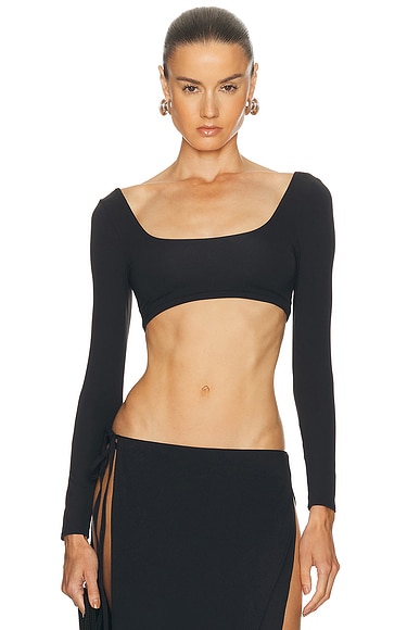 Halle Long Sleeve Crop Top
