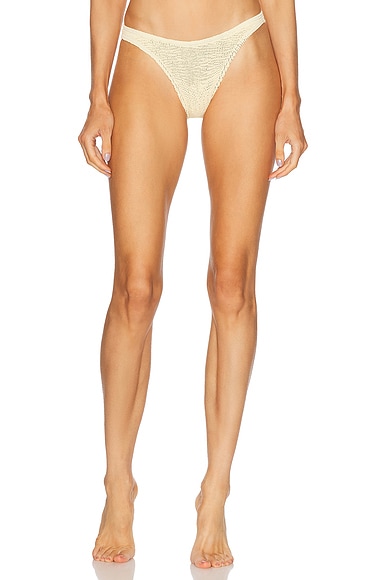 Bond Eye Scene Brief Bikini Bottom in Butter Two Tone