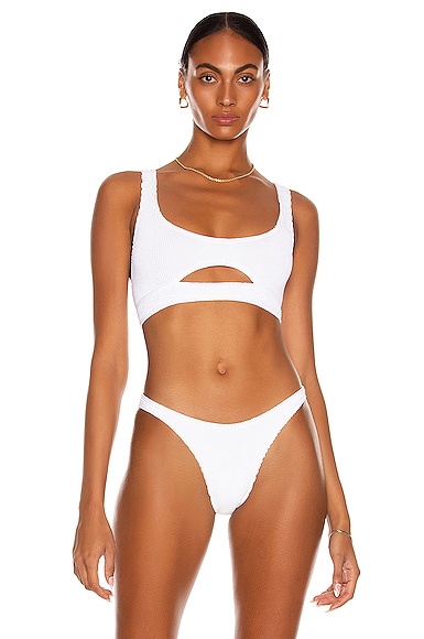 Bond Eye Sasha Crop Bikini Top in White