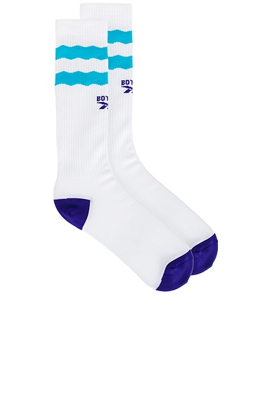 Botter X Reebok Socks In Aqua Blue
