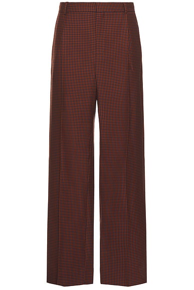 BOTTER Classic Trousers With Pleat in Red Check
