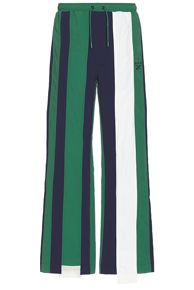 BOTTER x Reebok Paneled Track Pants in Navy& Forest Green
