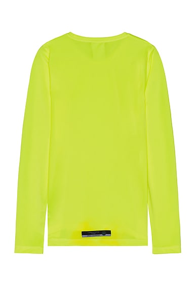 Botter X Reebok Long Sleeve Active Tee In Acid Yellow