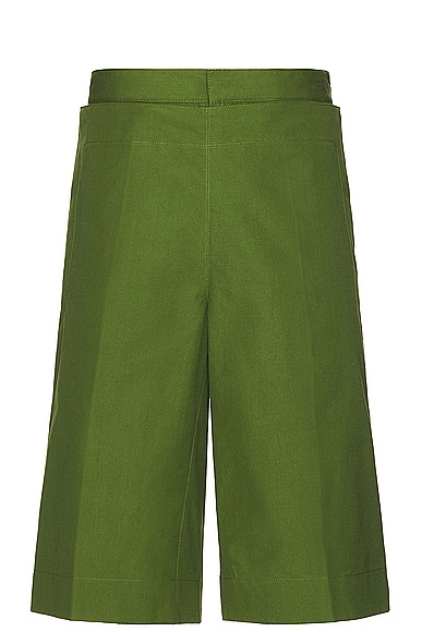 Bottega Veneta Compact Sailor Shorts in Green