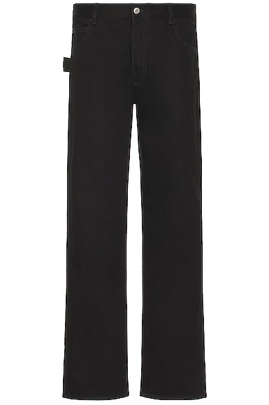 Parakeet Leather Patch Denim Trousers