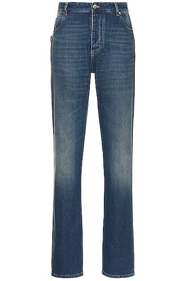 Bottega Veneta Medium Slim Denim Jeans in Mid Blue
