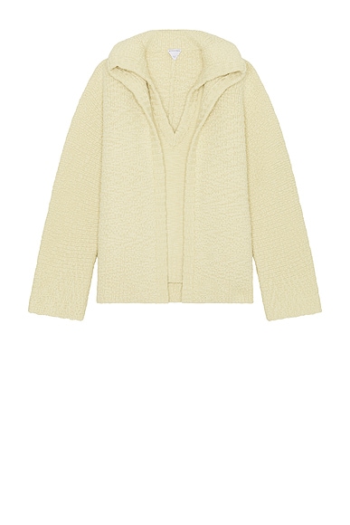 Wool Textured Compact Double Layer Cardigan