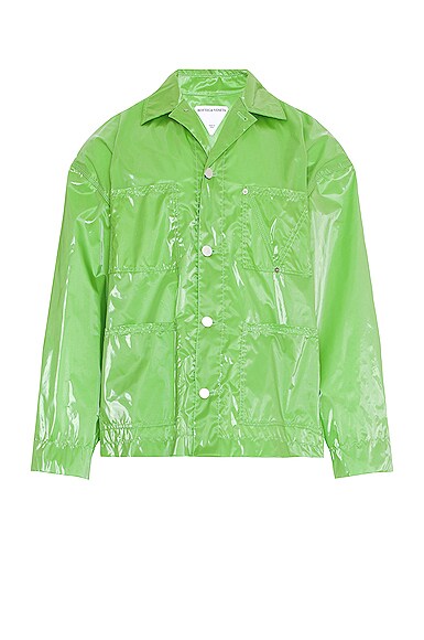 Glossy Nylon Workwear Jacket