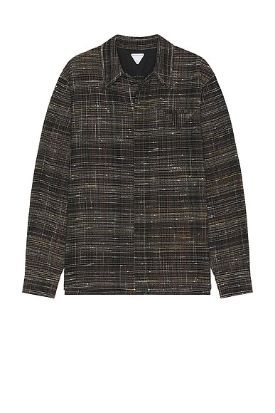 Bottega Veneta Knotted Viscose Shirt in Fondant Multicolor