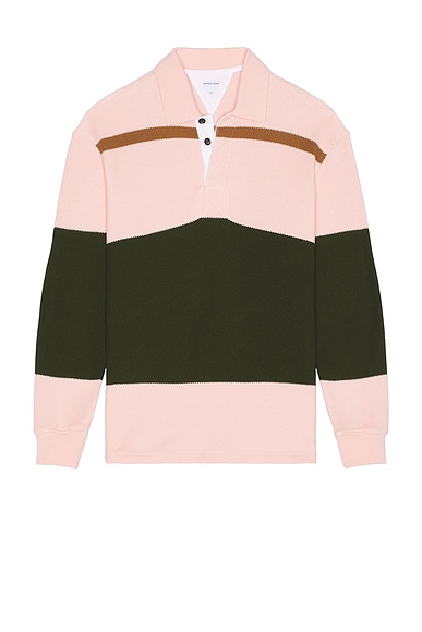 Jumbo Cotton Pique Stripe Polo
