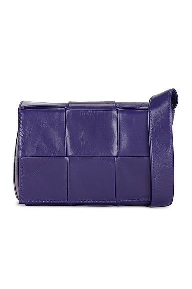 Bottega Veneta Card Case With Strap in Purple