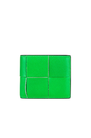 Bottega Veneta Cassette Bi-Fold Wallet in Green