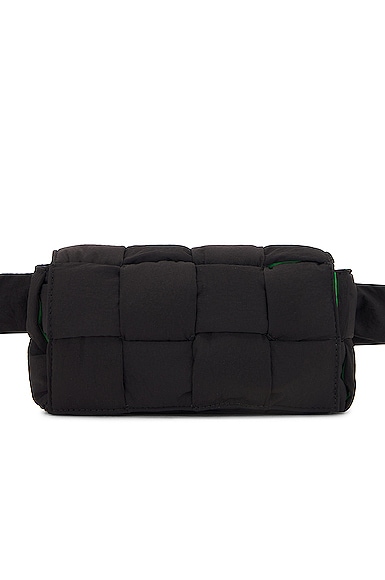 Bottega Veneta Mini Cassette Padded Belt Bag in Black