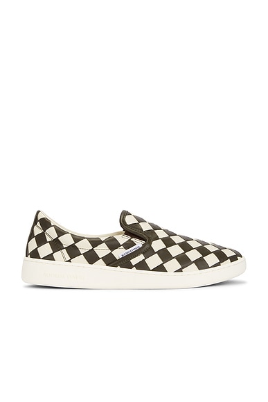 Bottega Veneta Sawyer Sneaker in Sea Salt & Kaki