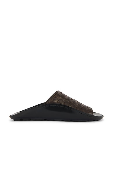 Nappa Opaque Weave Mule Sandal