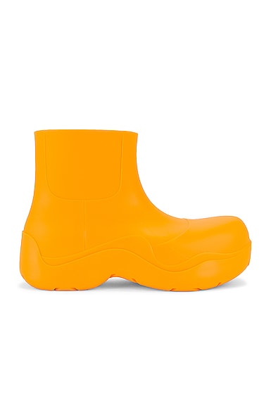 Bottega Veneta Puddle Ankle Boot in Orange