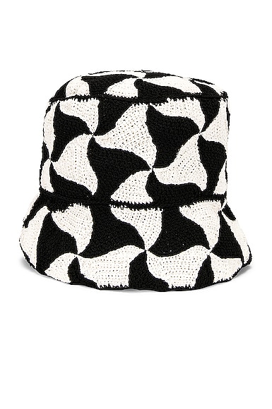 Wavy Triangle Crochet Bucket Hat