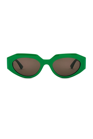 Classic Ribbon Oval Sunglasses