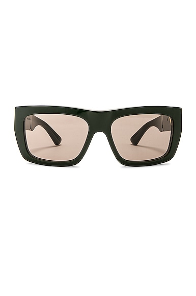 Bottega Veneta Rectangle Sunglasses in Green