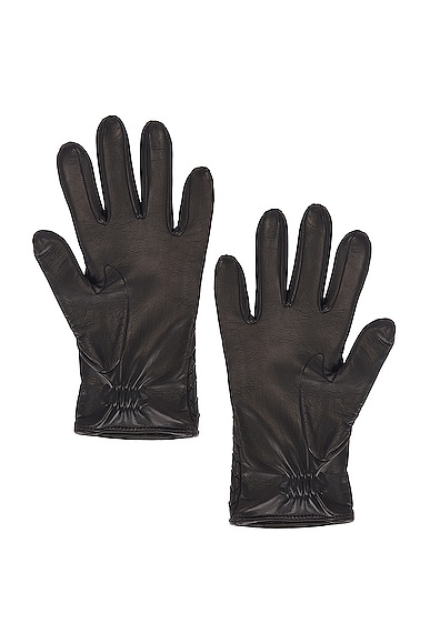 Shop Bottega Veneta Soft Nappa Intreccio Gloves In Fondant