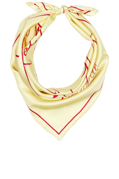 Bottega Veneta Printed Scarf in Butter