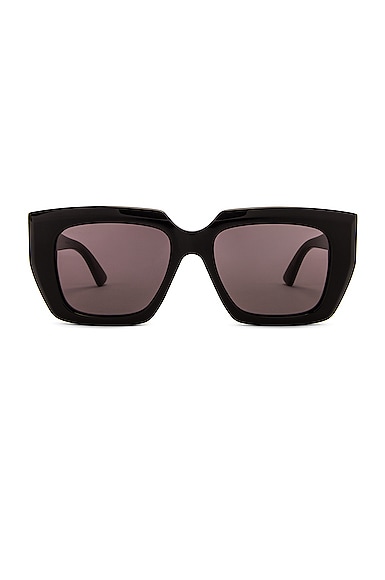 Bottega Veneta Square Sunglasses in Black