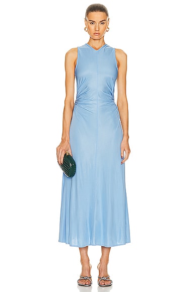 Bottega Veneta Light Weight Viscose Jersey Dress In Admiral