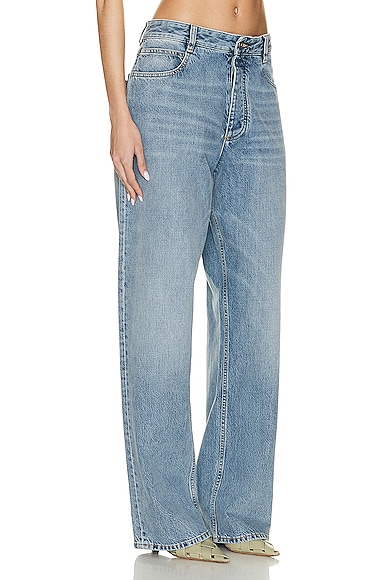 Bottega Veneta Vintage Wide Leg In Mid Blue