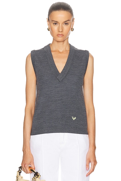 Bottega Veneta Sweater Vest in Thunder