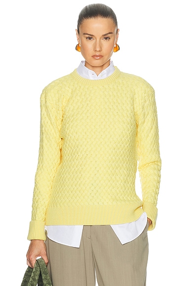 Bottega Veneta Intrecciato Sweater in Buff