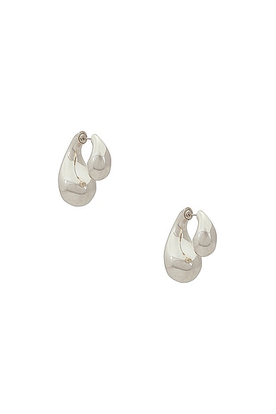 Bottega Veneta Teardrop Earrings in Sterling Silver