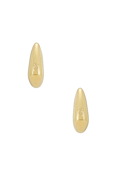Shop Bottega Veneta Drop Earrings In Yellow Gold