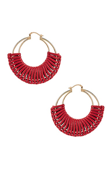 Venetta Earrings - Red