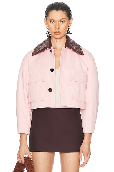 Bottega Veneta Twill Jacket in Camelia