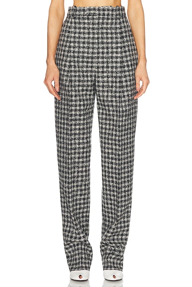 Bottega Veneta Pleated Pant in Black, Pear, & Khaki