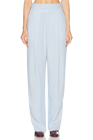 Bottega Veneta Straight Leg Pant in Sky Blue