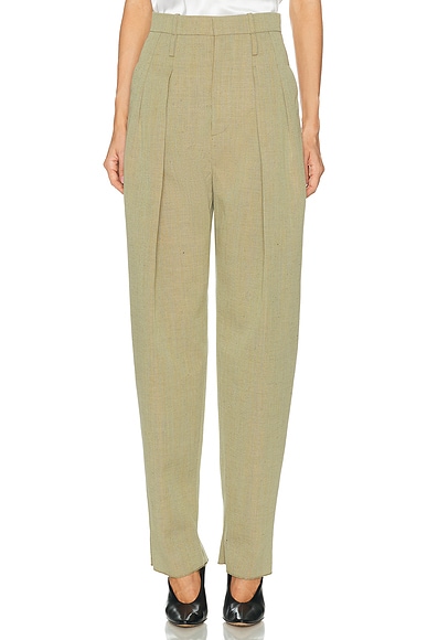 Bottega Veneta Tapered Trouser in Green & Lava Melange