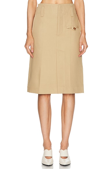 【送料&関税込】Burberry Midi Skirt Burberry Belted Waist Midi Skirt, Brand Size 4 (US Size 2