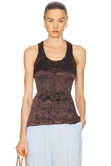 Bottega Veneta Tank Top in Ebony