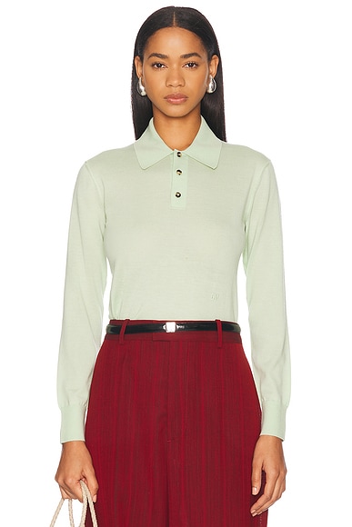 Long Sleeve Polo Top