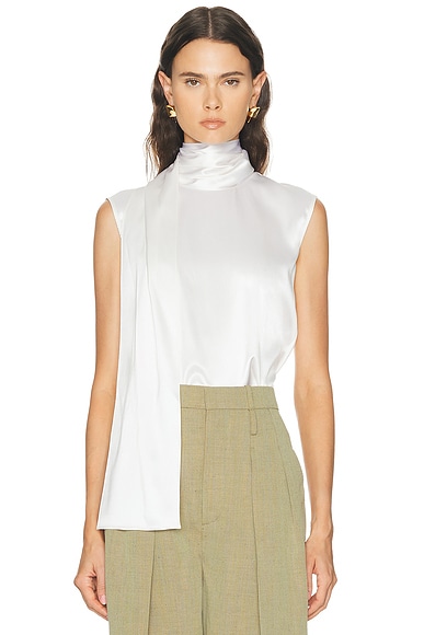 Bottega Veneta Sleeveless Top in White