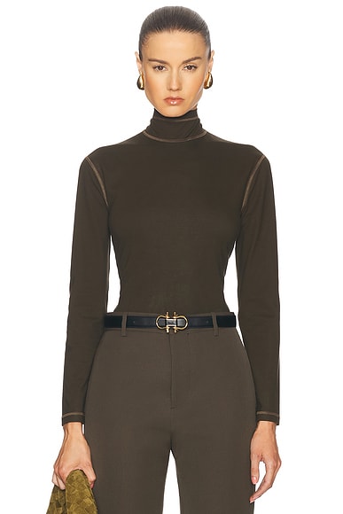 Long Sleeve Turtleneck Top