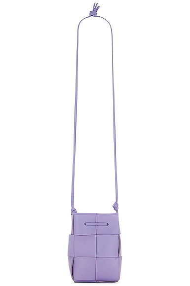 Bottega Veneta Mini Crossbody Bucket Bag in Lavender